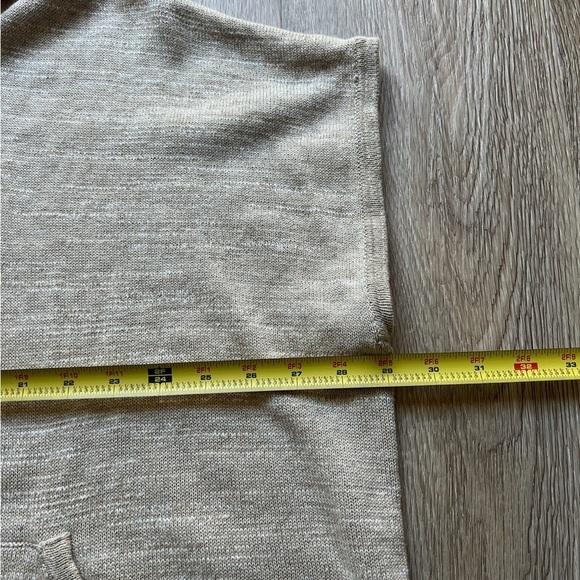 246 Eileen Fisher Organic Cotton Knit Open Front Hooded Cardigan Size S/M - Picture 15 of 17